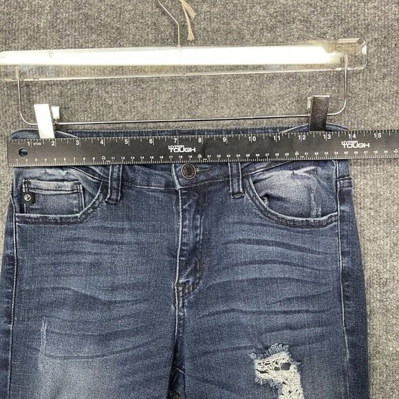 KanCan Jeans Womens 7 27 Blue Distressed Cotton Stretch Denim Style KC11014 - Picture 8 of 16